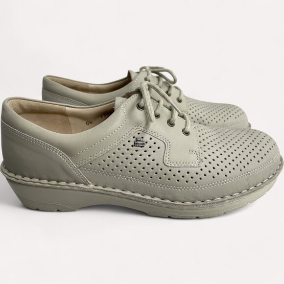 Finn Comfort Shoes Sponarid Leather German Made Women's 8.5 MINT Beige - Picture 2 of 15